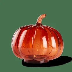 CASA PUMPKIN Lampada Decorativa Arancione| Halloween|Autunno