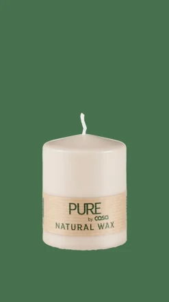 CASA PURE Candela Cilindrica Marrone Chiaro| Candele