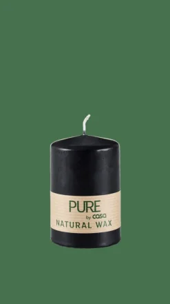 CASA PURE Candela Cilindrica Nero| Candele