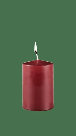 CASA PURE Candela Cilindrica Rosso Scuro| Candele
