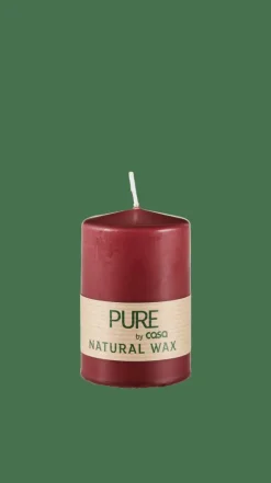 CASA PURE Candela Cilindrica Rosso Scuro| Candele