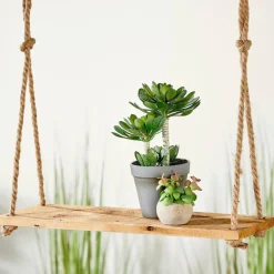 CASA RECYCLE Decorazione Da Appendere Naturale| Portavasi Sospesi