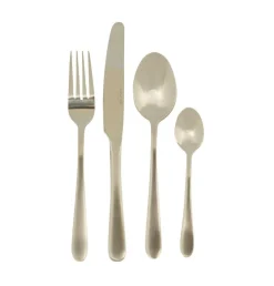 CASA RECYCLO Posate 24 Pezzi Grigio| Set Di Posate