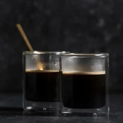 CASA RELAX Bicchiere A Parete Set Di 2 12 CL Trasparente| Bicchieri Da Tè|Bicchieri Da Caffè
