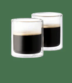 CASA RELAX Bicchiere A Parete Set Di 2 24,5 CL Trasparente| Bicchieri Da Caffè|Bicchieri Da Tè
