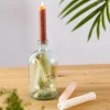 CASA RETRO Vaso Bottiglia Trasparente| Vasi