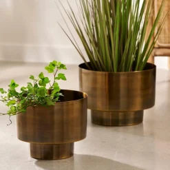 CASA SATURN Vaso Per Piante Bronzo| Vasi Di Fiori