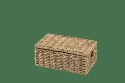 CASA SEAGRASS Cesto Portatutto S Con Coperchio Naturale| Cesti Portatutto