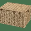 CASA SEAGRASS Cesto Portatutto L Con Coperchio Naturale| Cesti Portatutto
