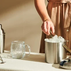 CASA SHAKE & STIR Secchiello Ghiaccio 1,3L Acciaio Inossidabile| Accessori Per Cocktail