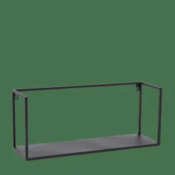 CASA SHORP Scaffale Pensile Nero| Scaffali Da Parete