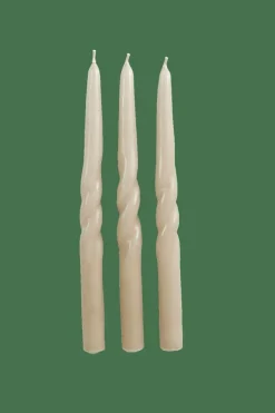 CASA SPIRAL Candela S/3 Taupe| Candele