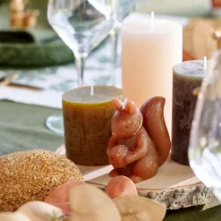 CASA SQUIRREL Candela Scoiattolo Marrone| Autunno|Candele