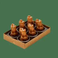 CASA SQUIRREL Lumini Set Di 6 Marrone| Portalumini|Autunno
