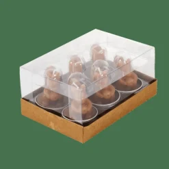 CASA SQUIRREL Lumini Set Di 6 Marrone| Portalumini|Autunno