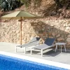 CASA SYDNEY Lettino Set Di 2 Bianco| Lettini
