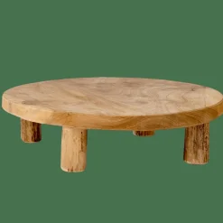 CASA TEAK Supporto Su Base Naturale| Supporti Per Piante