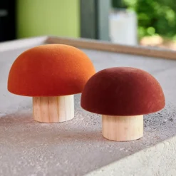 CASA VELVET Fungo Naturale, Bordeaux, Multicolore| Autunno