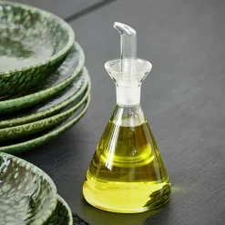 CASA VERGINE Caraffa Olio E Aceto Trasparente| Bottiglie Per Olio