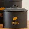 CASA VIRA Conserva Vivande Per Biscotti Nero| Contenitore Per Alimenti|Scatole Conserva Vivande