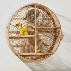 CASA WAYI Scaffale Pensile Naturale| Scaffali Da Parete