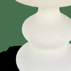 CASA WHITESTONE Lampada Tav+paralume E27 Bianco Antico| Lampade Da Tavolo