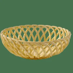 CASA WOVY Cesto Portafrutta Giallo Chiaro| Accessori Da Cucina