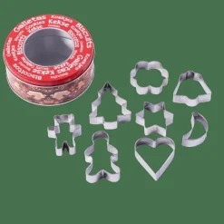 CASA X-MAS Formine Coppaimpasto Set Di 8 Argentato| Utensili Da Forno