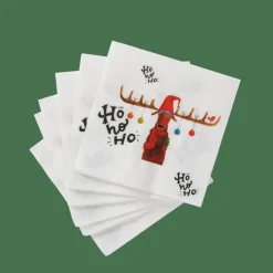 CASA X-MAS MOOSE Set Di 20 Tovaglioli Multicolore| Tovaglioli