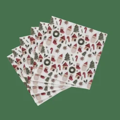 CASA X-MAS VIBE Set Di 20 Tovaglioli Multicolore| Tovaglioli
