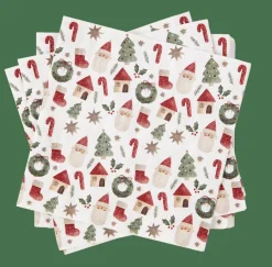 CASA X-MAS VIBE Set Di 20 Tovaglioli Multicolore| Tovaglioli