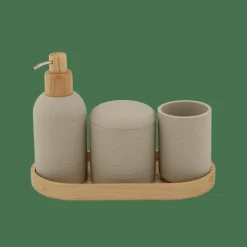 CASA YUKI Portaspazzolino Beige| Accessori Da Lavandino
