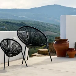 CASA ACAPULCO Sedia Per Bambini Nero| Kids|Sedie Per Bambini