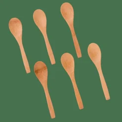 CASA BAMBOO Cucchiaini Set Di 6 Naturale| Set Di Posate