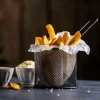 CASA BLACK Cestino Da Portata Nero| Aperitivo E Tapas