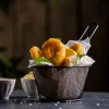 CASA BLACK Cestino Da Portata Nero| Aperitivo E Tapas