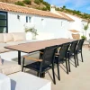 CASA ETHAN Tavolo Allungabile Nero, Naturale| Tavoli Da Giardino