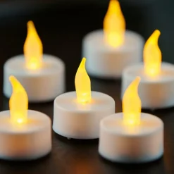 CASA FLAME Lumini Set Di 30 Bianco| Candele