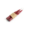 CASA GLOSSY Candela S/2 Rosso Scuro| Candele