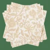CASA HENNA FLOWER Set Di 20 Tovaglioli Rosso, Beige| Tovaglioli