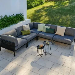 CASA JUMBO Poltrona Ad Angolo Nero| Set Lounge