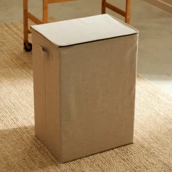 CASA LINOLUX Scatola Portatutto Con Coperchio Beige| Scatole