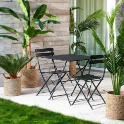 CASA LOIC Sedia Nero| Sedie Da Giardino