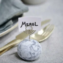 CASA MARBLE Portanome Bianco| Segnanomi