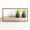 CASA MIX&MATCH Organiser Da Parete Nero, Naturale| Scaffali Da Parete
