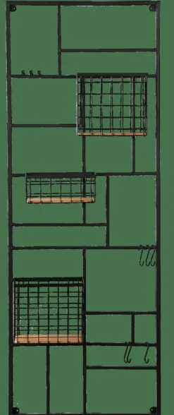 CASA MODULAR Organiser Da Parete Nero| Decorazioni Da Parete|Scaffali Da Parete