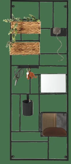 CASA MODULAR Organiser Da Parete Nero| Decorazioni Da Parete|Scaffali Da Parete