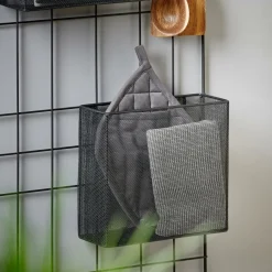 CASA MODULAR Set Di 7 Ganci Nero| Decorazioni Da Parete|Scaffali Da Parete