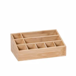 CASA ORGANOO Contenitore Per Cotton Fioc Trasparente, Naturale| Accessori Da Lavandino