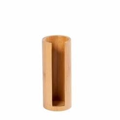 CASA ORGANOO Contenitore Per Cotton Fioc Trasparente, Naturale| Accessori Da Lavandino